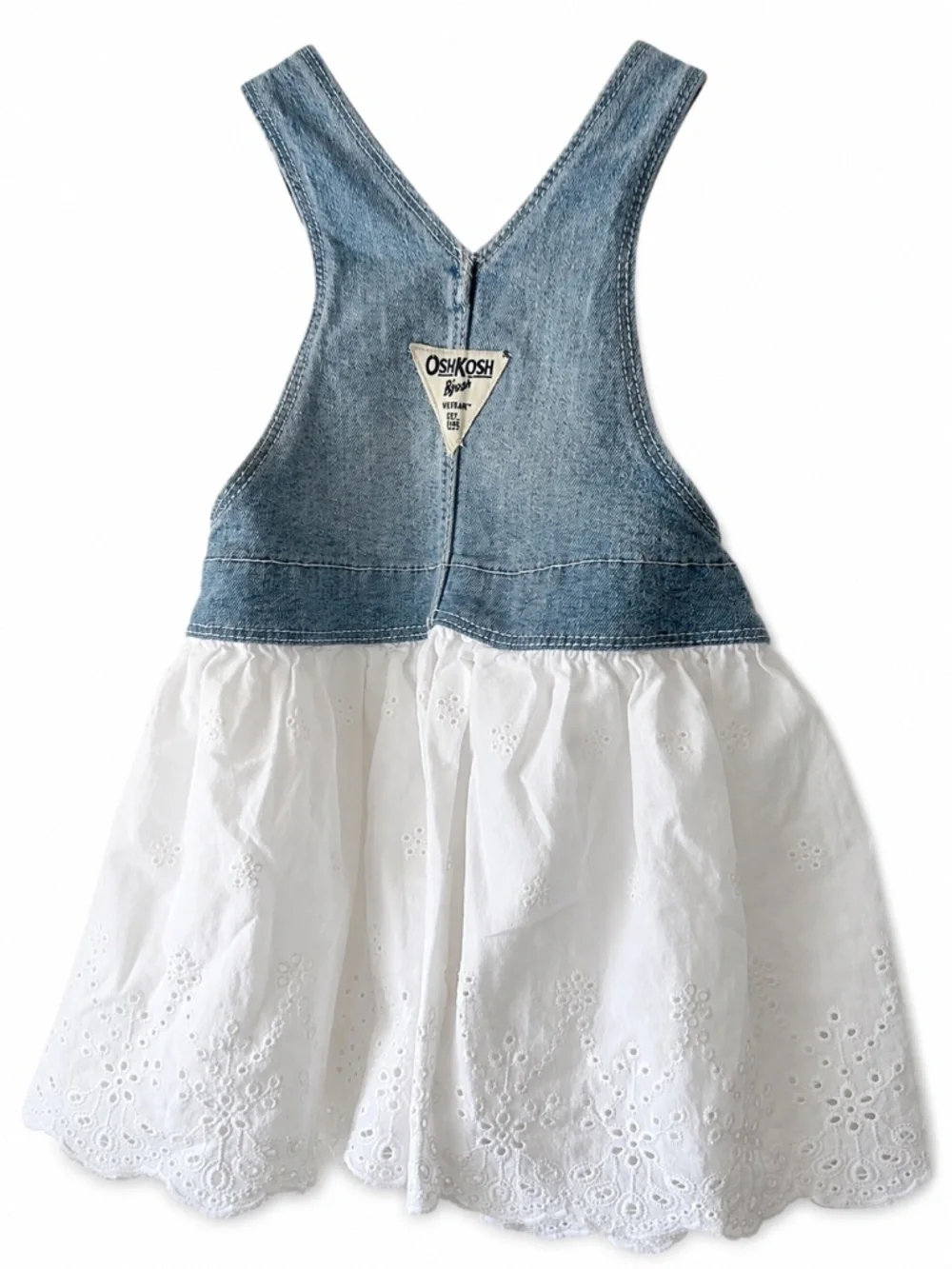 Kids OshKosh B’gosh Denim Eyelet Dress 24M